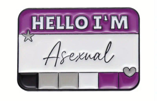 Hello I'm Asexual Pins