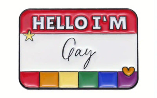 Hello I'm Gay Pins